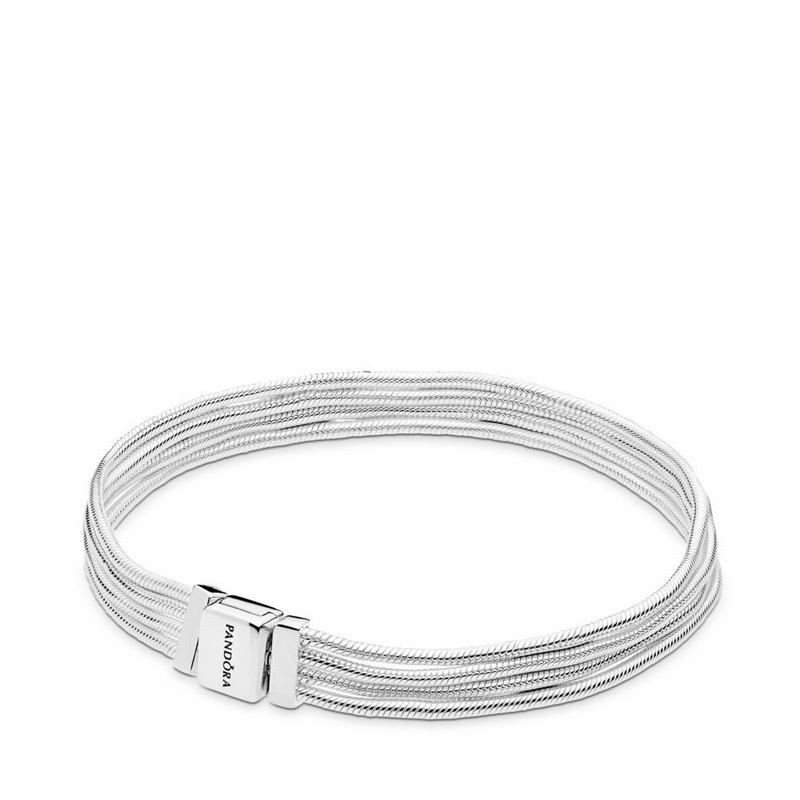 Pandora Reflexions™ Multi Snake Chain Bracelet - Sterling Silver - Canada | YA4815EY